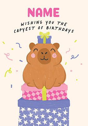 Photo of Wishing You The Capyest Birthday Card