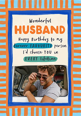 Forever Favourite Husband Birthday Photo Card