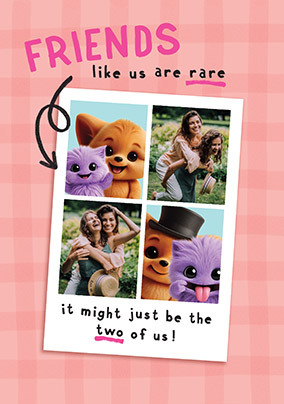 Wimzee Friends Like Us 2 Photo Birthday Card