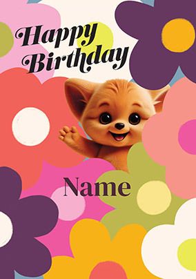 Photo of Wimzee Floral Birthday Card