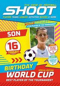Tap to view Shoot Magazine World Cup Edition Son 16th Birthday Photo Card