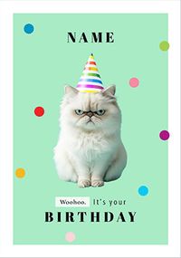 Tap to view Woohoo Grumpy Cat Birthday Card