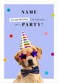 Tap to view Party Labrador Birthday Card