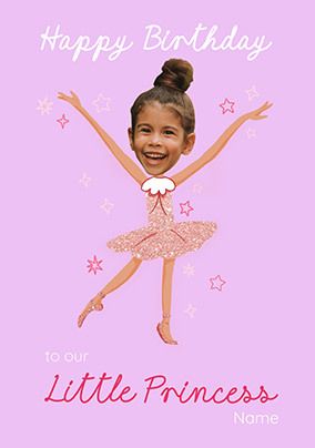 Photo of To Our Little Princess Birthday Photo Upload Card