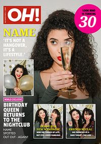 Tap to view Oh! Spoof Magazine 30th Birthday Card For Her