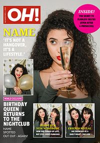 Tap to view Oh! Spoof Magazine Birthday Card For Her