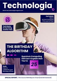 Tap to view Technologia Spoof Magazine Birthday Card