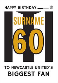 Tap to view Biggest Fan Editable Football Team Shirt Black And White Birthday Card
