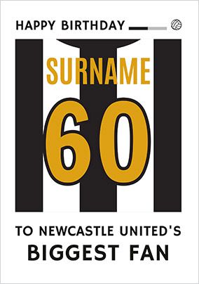 Photo of Biggest Fan Editable Football Team Shirt Black And White Birthday Card