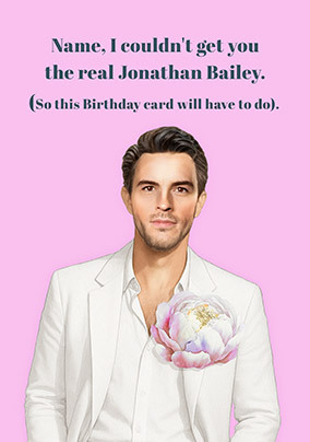Jonathan Bailey Spoof Birthday Card