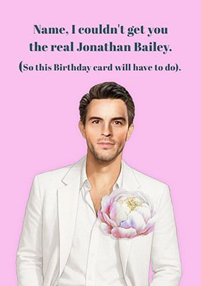Photo of Jonathan Bailey Spoof Birthday Card