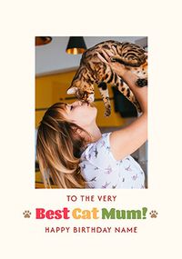 Tap to view Best Cat Mum Birthday Card