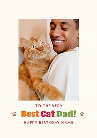 Tap to view Best Cat Dad Birthday Card