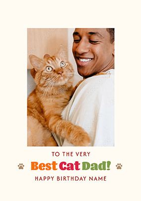 Photo of Best Cat Dad Birthday Card