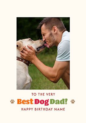 Photo of Best Dog Dad Birthday Card