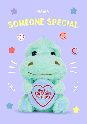 Swizzels Love Hearts Roarsome Birthday Card
