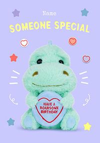 Tap to view Swizzels Love Hearts Roarsome Birthday Card