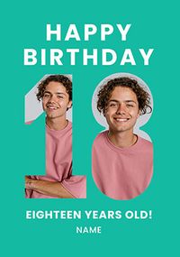 Tap to view Green 18 Years Old Birthday Card