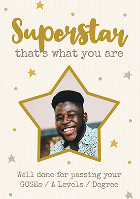 Exam Superstar Photo Card