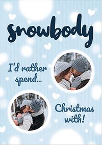 Snowbody 2 Photo Christmas Card