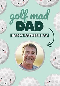 Tap to view Golf Mad Father's Day Photo Card