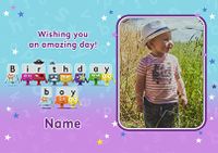 Tap to view Alphablocks Birthday Boy Photo Card