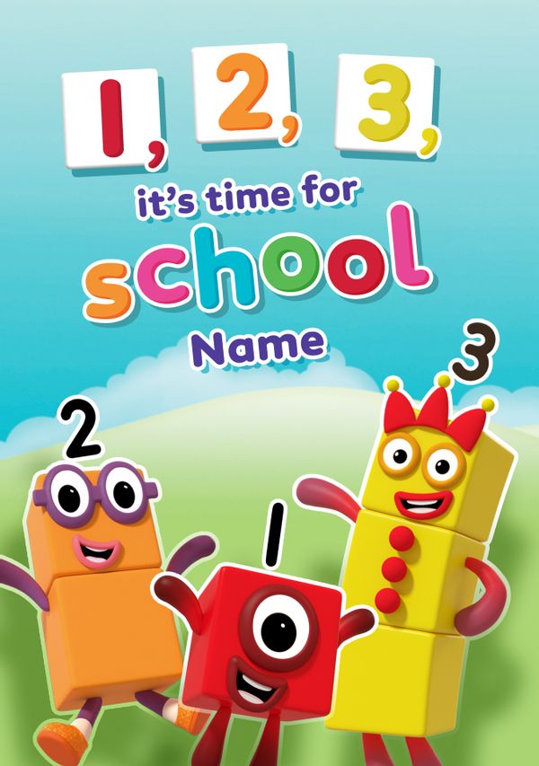 Photo of Numberblocks Back To School Card