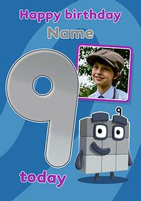 Tap to view Numberblocks 9 Today Birthday Photo Card