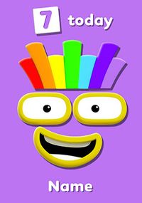 Tap to view Numberblocks 7 Today Birthday Card