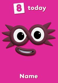 Tap to view Numberblocks 8 Today Birthday Card