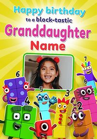 Tap to view Numberblocks Graddaughter Birthday Photo Card