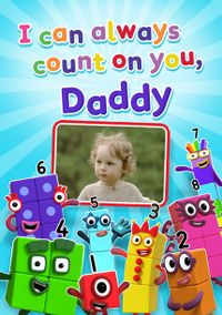 Tap to view Numberblocks I Can Count On You Daddy Father's Day Photo Card