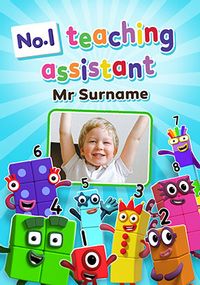 Tap to view Numberblocks Thank You Teacher's Assistant Photo Card