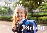 Tap to view Back To School Landscape Photo Upload Card