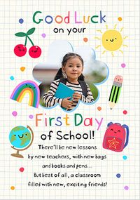 Tap to view First Day At School Verse Photo Card
