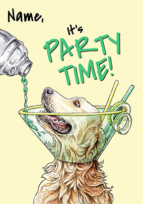 It's Party Time Birthday Card