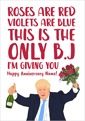 The Only BJ Anniversary Card