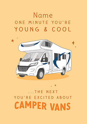 Camper Van Birthday Card