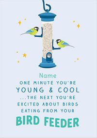 Bird Feeder Birthday Card