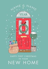 1st Christmas New Home Personalised Card