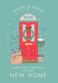 Tap to view 1st Christmas New Home Personalised Card