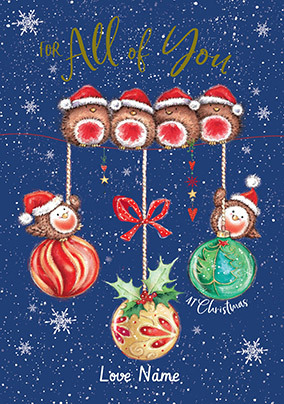 All of You Christmas Personalised Card