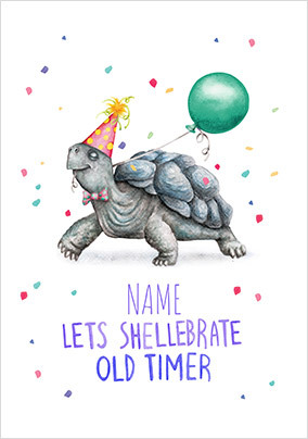 Lets Shellebrate Funny Card