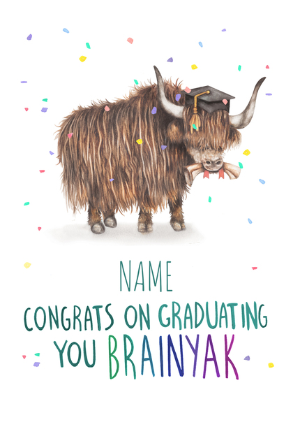 Brainyak Graduation Card