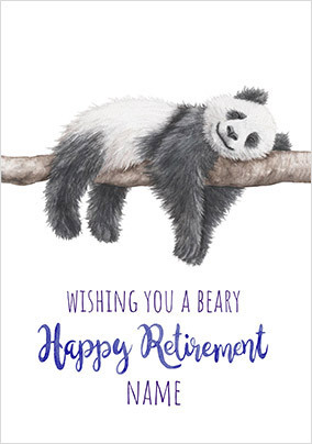 Beary Happy Retirement Card