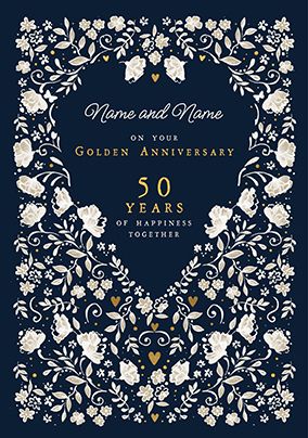 Photo of Golden Wedding Anniversary Card