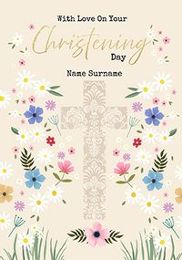 Tap to view With Love on your Christening Day Cross Card