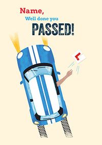 Tap to view You Passed! Driving Test Congratulations Personalised Card