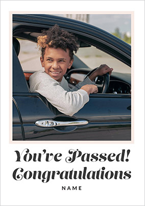 You Passed! Photo Upload Congratulations Card