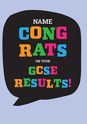Congratulations On Your GCSE Exam Results Card